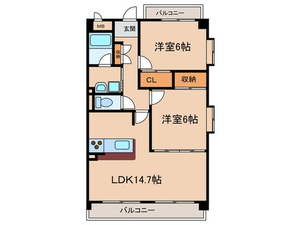 レ－ヴシェソワの物件間取画像